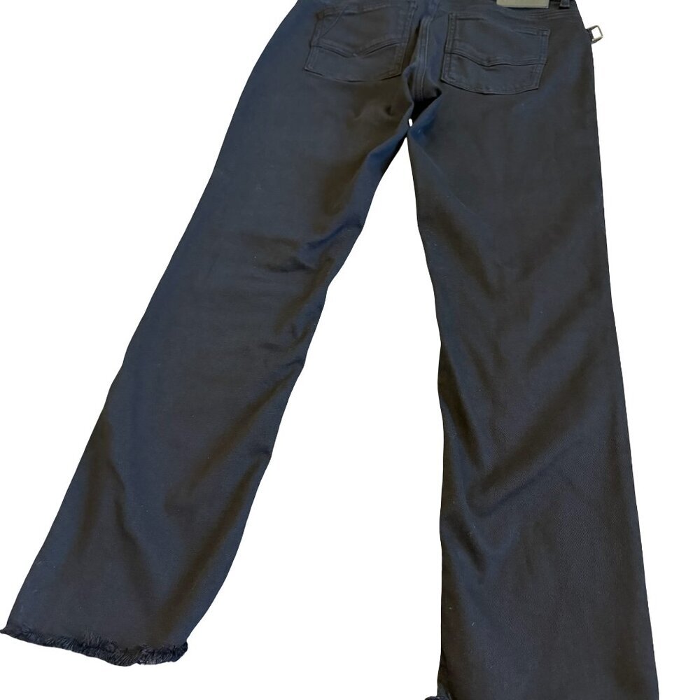 Zadig & Voltaire Ava Perm Black Mid-Rise Jeans Cropped Length Size 26 Women's - Picture 11 of 13